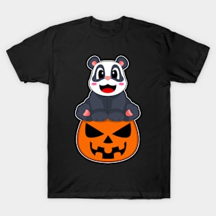 Panda Halloween Pumpkin T-Shirt